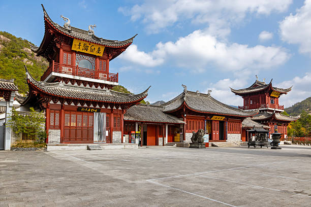 Taoist temple in Tiantai Mountain