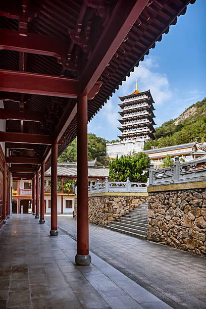 istock Taoist temple in Tiantai Mountain 2220217732