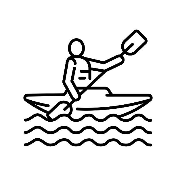 50+ Sea Kayaking Illustrations - iStock