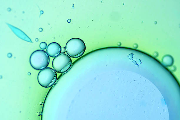 istock Bubbles in a fluid, extreme close-up, abstract background 2220219765
