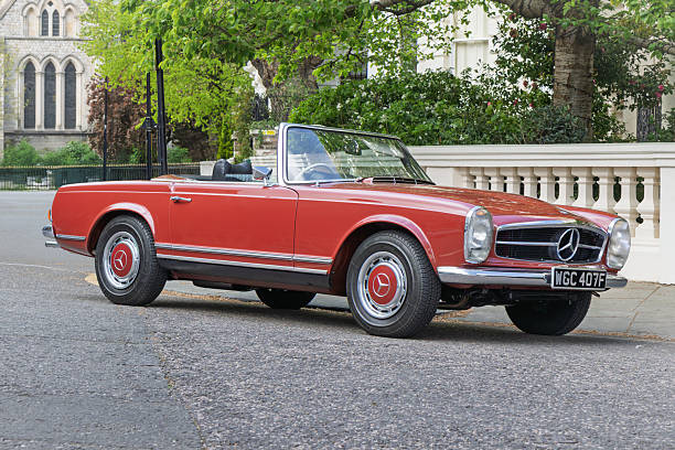 London, England-April 20, 2025: Mercedes-Benz 280 SL (Automatic, 19671971), W113