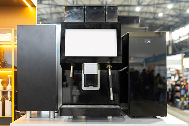 istock Vending coffee machine with twin steam wands and touchscreen 2220221080