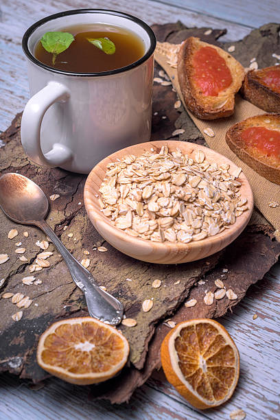 Rustic healthy breakfast