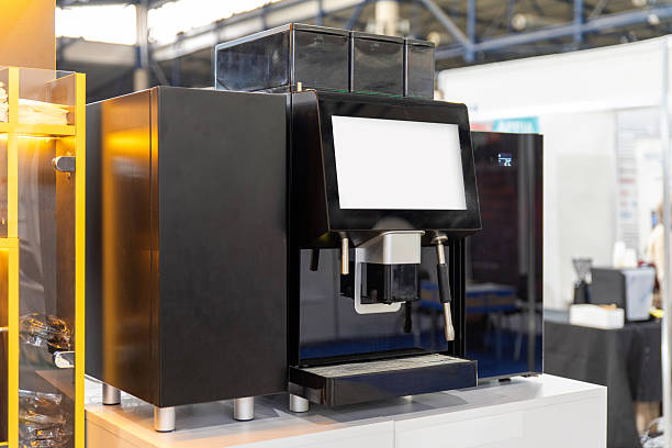istock Vending coffee machine with twin steam wands and touchscreen 2220224726