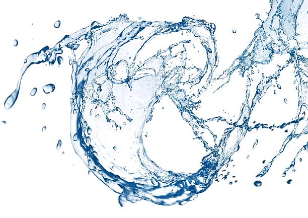 istock Abstract blue water swirl 3d illustration 2220225999