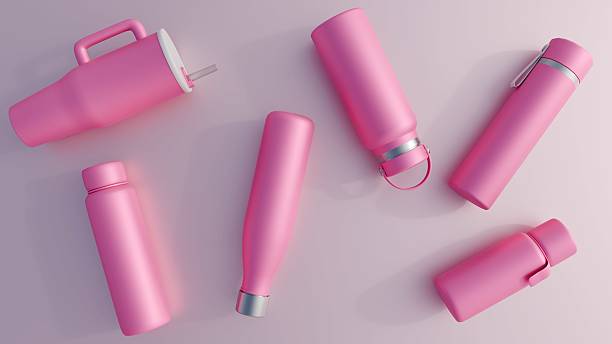 A collection various tumblr in a monochromatic pink palette