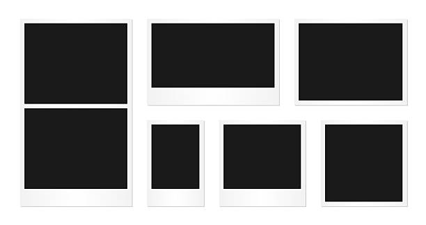 istock Set of various blank instant photo frames isolated on transparent background with shadows in multiple shapes and aspect ratios for photography design presentation memory mockup decoration collage 2220249322