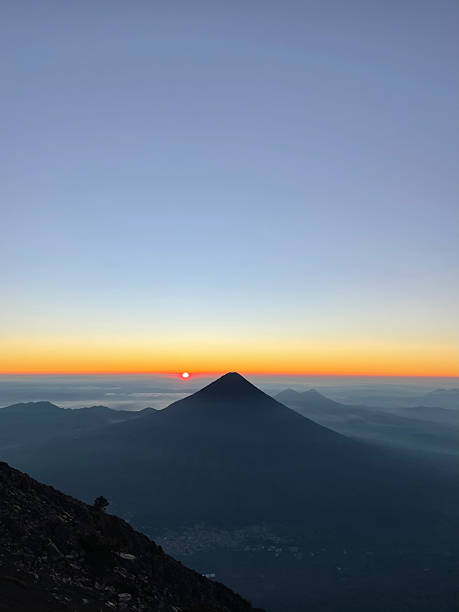 istock Active vulcano Acatenango in Guatemala during sunrise 2220249999