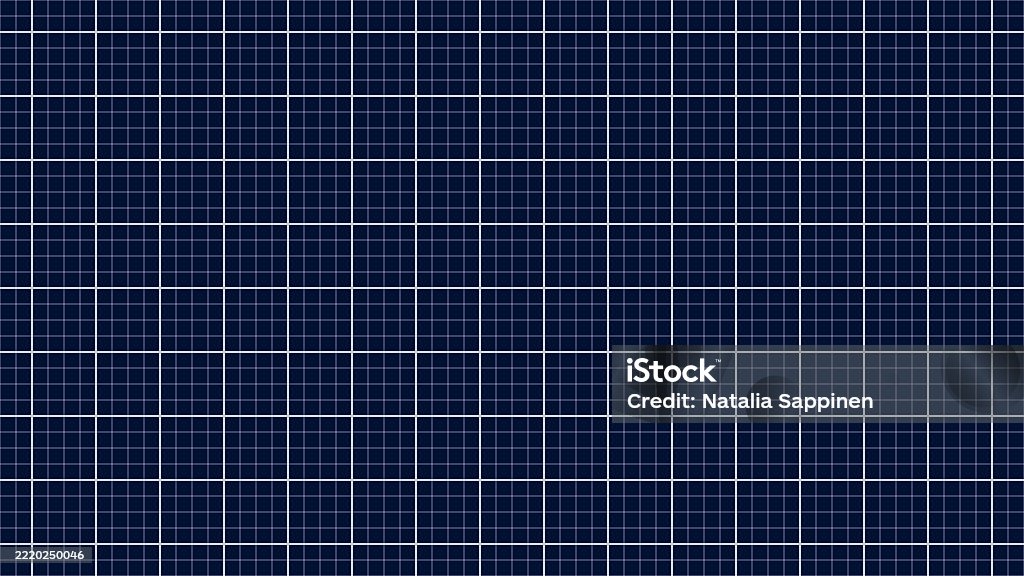 Dark Navy Blue Engineering Graph Paper Background With Grid Pattern For ...