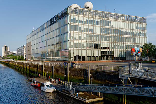 Glasgow, UK, June 191h 2024, BBC Scotland broadcasting building in Glasgow