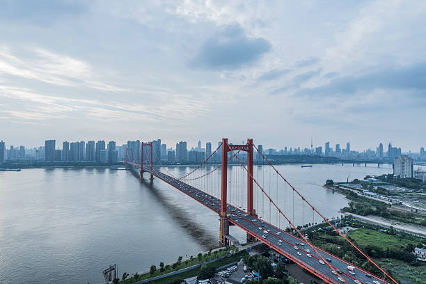 istock Beautiful scenery of Wuhan Yangtze River Bridge 2220269874