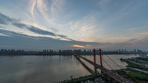 istock Beautiful scenery of Wuhan Yangtze River Bridge 2220269892