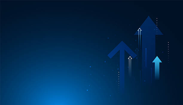 istock Multiple arrows ascending together represent unity, team progress, and the achievement of key business, and forward momentum. technological growth concept vector illustration 2220270226
