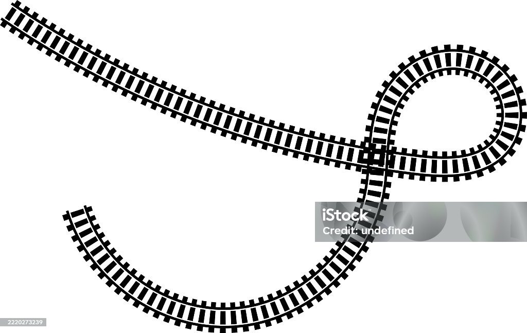 Train Rails Graphic Railway Train Track Vector Route Rail Line Subway Map And Railroad ...