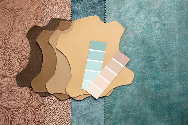 Artificial leather of various textile colors. Artificial leather or dermatin for the manufacture of upholstered furniture, shoes or bags.