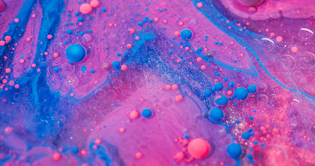 istock Paint substance acrylic blob mix oil liquid bubble 2220276625