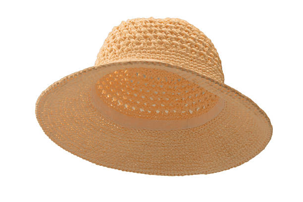 istock Straw summer hat with isolated on white background. 2220278657