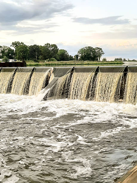 istock A small dam on a clear summer day 2220279722