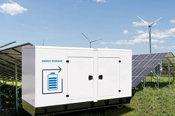 istock Solar power station with energy storage 2220281969