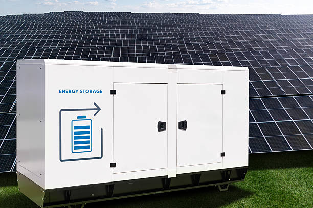 istock Solar power station with energy storage 2220282593