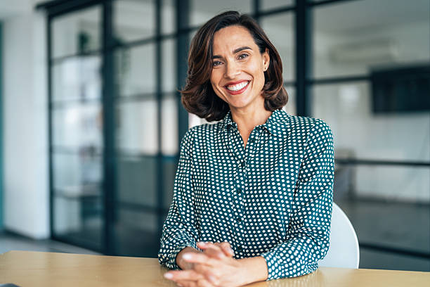 istock Confident Businesswoman in modern office 2220283038