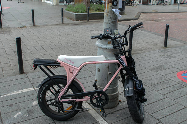 A Pink Crossboss Fatbike At Amsterdam The Netherlands 5-6-2025