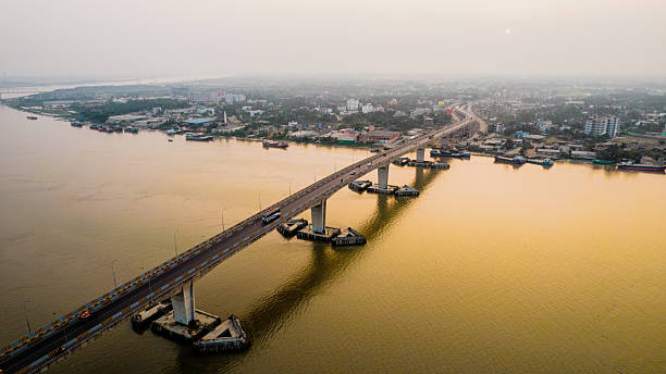 istock Aerial view of Rupsha river, Khulna 2220313609