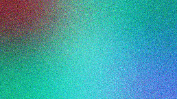 istock Retro grainy gradient background noise texture effect summer poster design seamless colors teal abstract wave pattern 2220327120