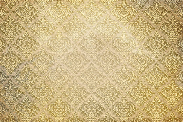 istock Old grunge paper background with decorative vintage ornament. 2220335935