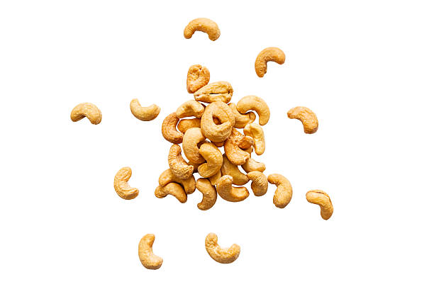 istock roasted organic cashew isolated on a white background without shadow, top view 2220346849