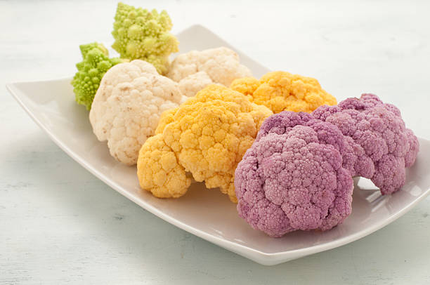 istock Cauliflower colored yellow , green and purple 2220348455