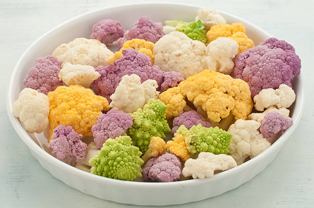 istock Cauliflower colored yellow , green and purple 2220348456