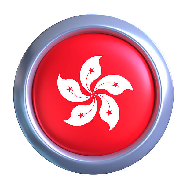 Badge with Flag of the China isolated on the white background