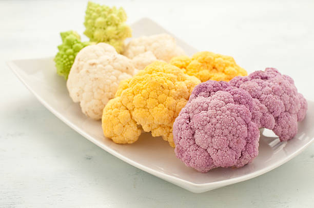 istock Cauliflower colored yellow , green and purple 2220350826