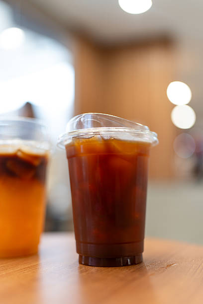 istock Americano iced coffee on glass 2220350938