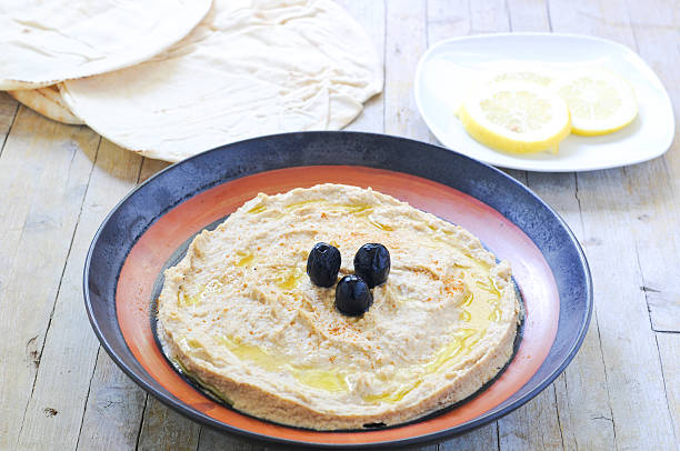 Homemade hummus -  chickpea spread with tahini.