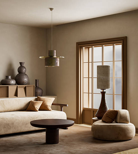 istock Where Scandinavian simplicity meets Japanese serenity. 3D illustration 2220363736