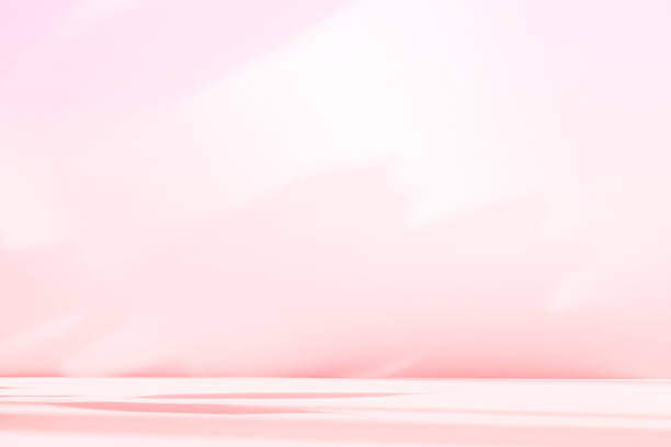 istock Abstract pink color gradient studio background for product presentation. Empty room with shadows of flowers and plant leaves. 3d orange room with copy space. Summer concept. Blurred backdrop 2220367361