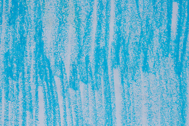 Blue oil pastel paint texture background, abstract design element copy space