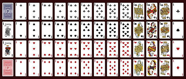 istock Poker playing cards, full deck -Classic playing cards - Poker set with isolated cards 2220382769