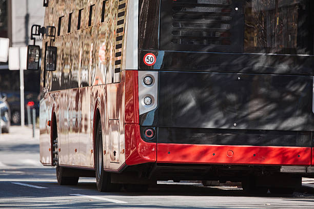istock Bus for public transportation on city streets. 2220388586