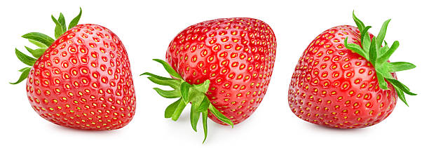 istock Fresh strawberry orange isolated on white background 2220392643