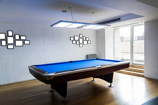 istock The pool table is in games room 2220393878