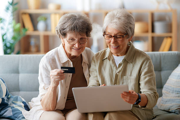 istock Women are doing online purchases 2220394424