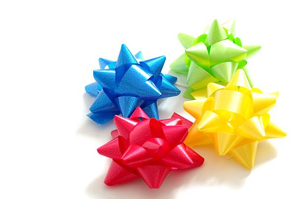 istock Colorful gift rosettes, gift ribbons 2220397141