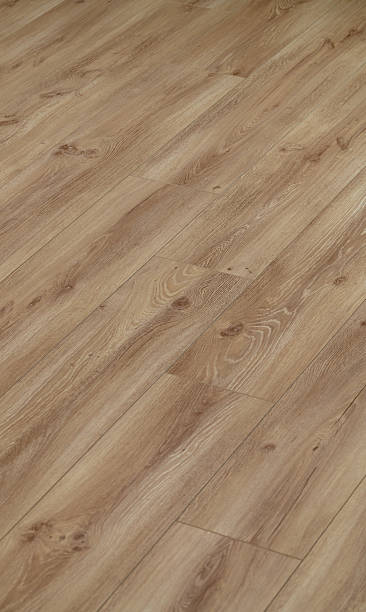 istock Isolated oak laminate floor panel fills the frame 2220397638