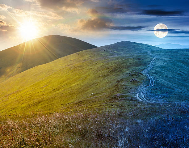 istock scenic mountain landscape with hill 2220398017