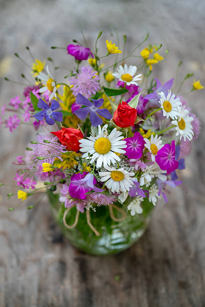 istock Beautiful wild summer  flowers bouquet 2220401922