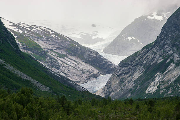 Beautiful view of the hike in Nigardsbreen glacier (Norway)
