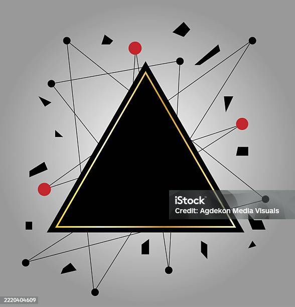 Triangle Background Tech Triangle Shape Modern Tech Mesh Background Banner With Splinters Stock ...